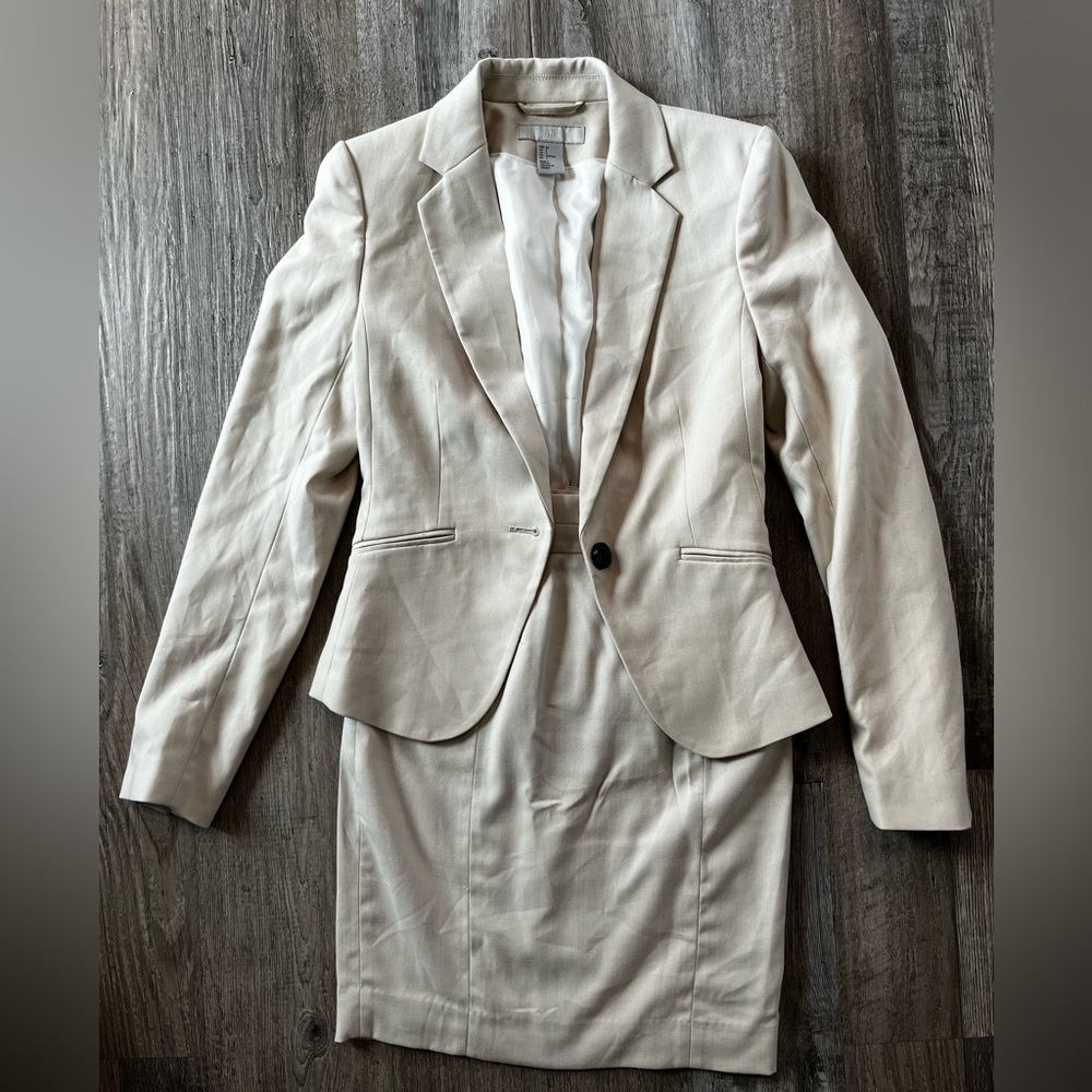 H&M suit with pencil skirt